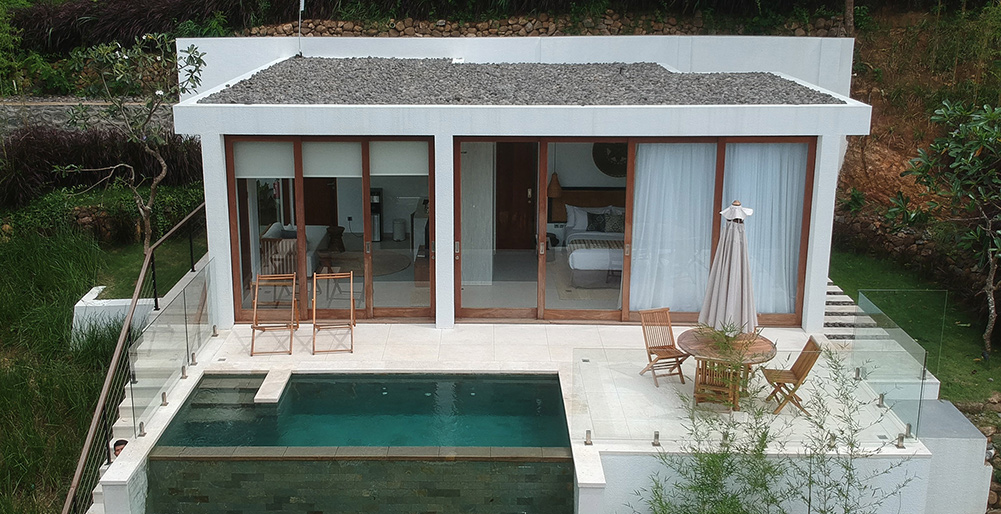 Selong Selo - 1 bedroom - Modern villa facade
